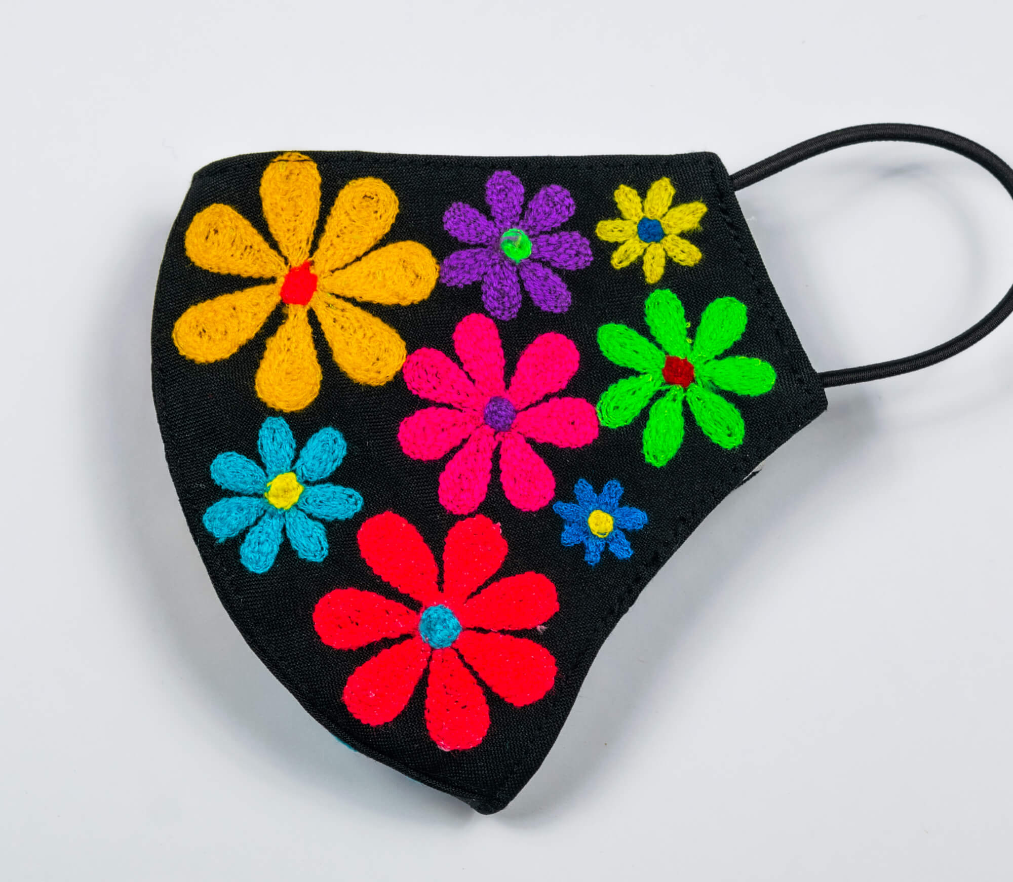 Multicolor Flower Pattern Face Mask