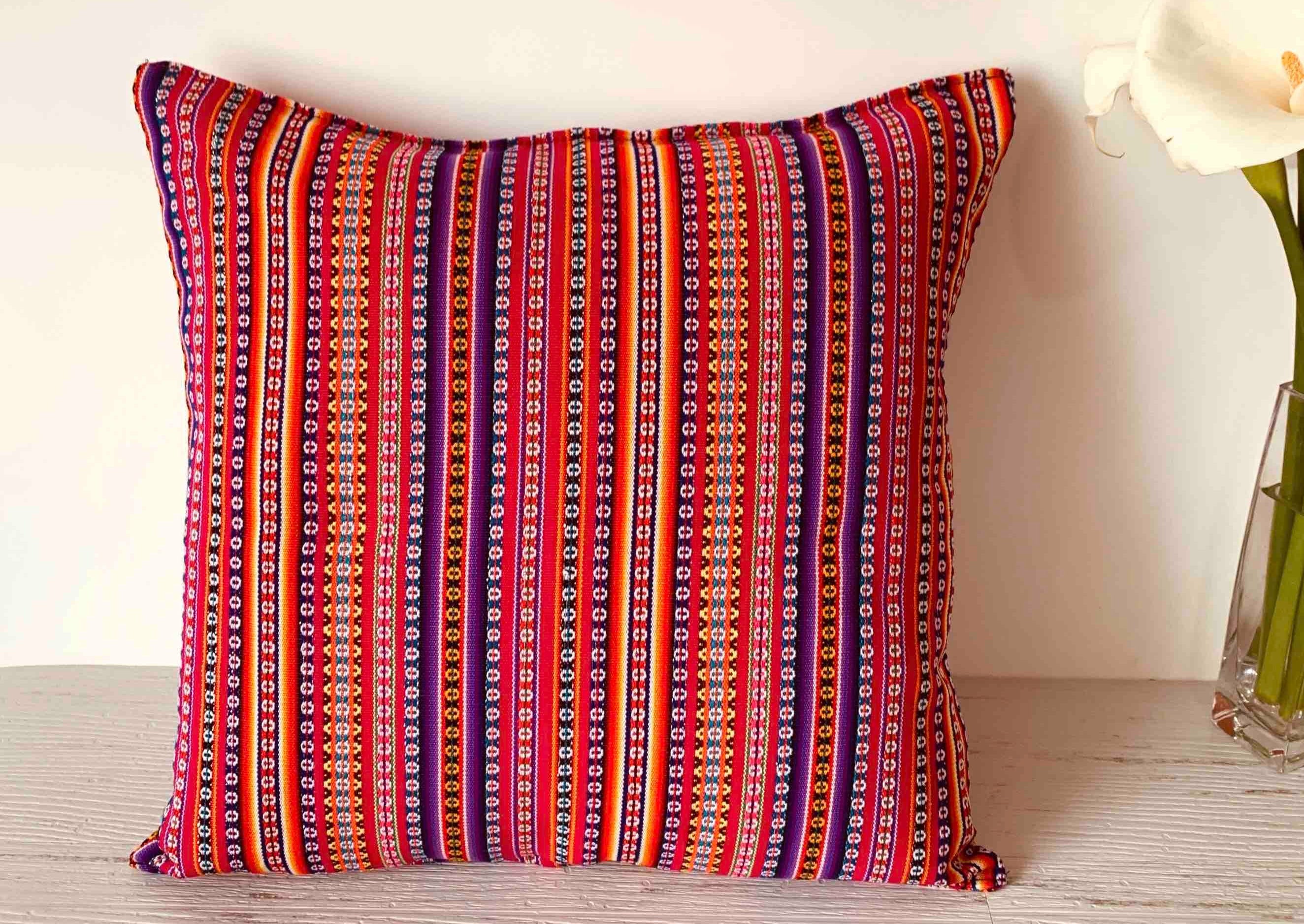 Decorative Pillow Cover - Colorful Pattern