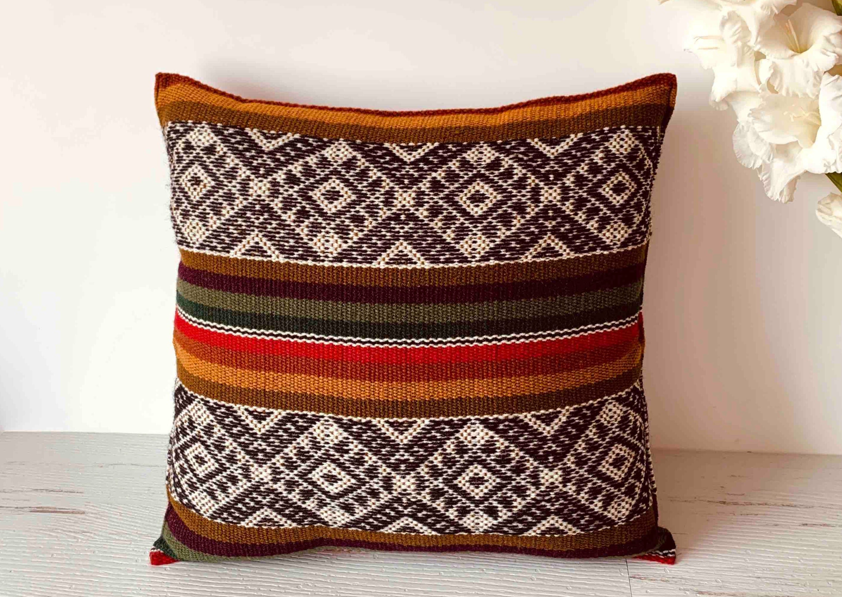 Handmade Peruvian Decorative Pillow Cover
