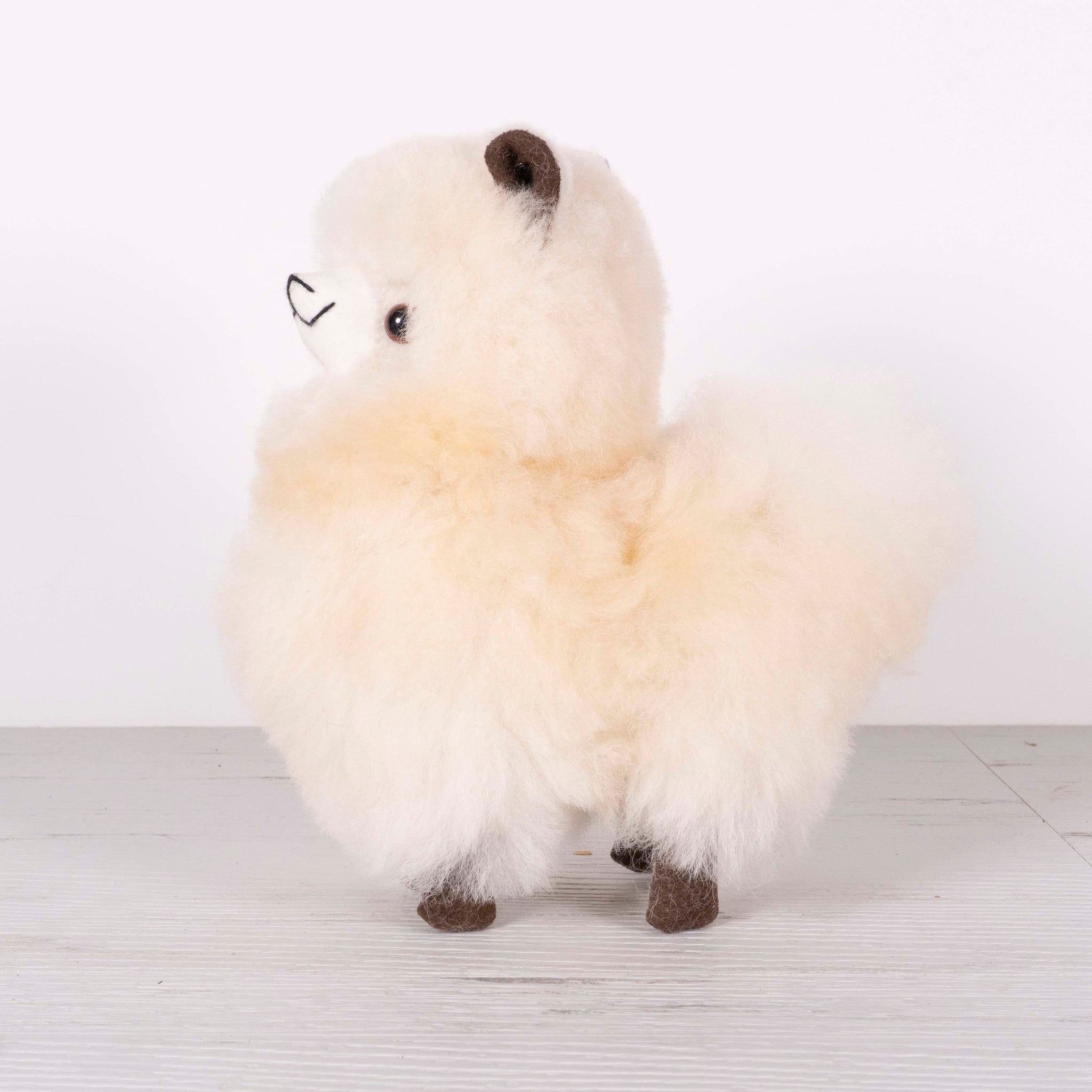 Super Fluffy Llama Teddy - Alpaca Fur Plush