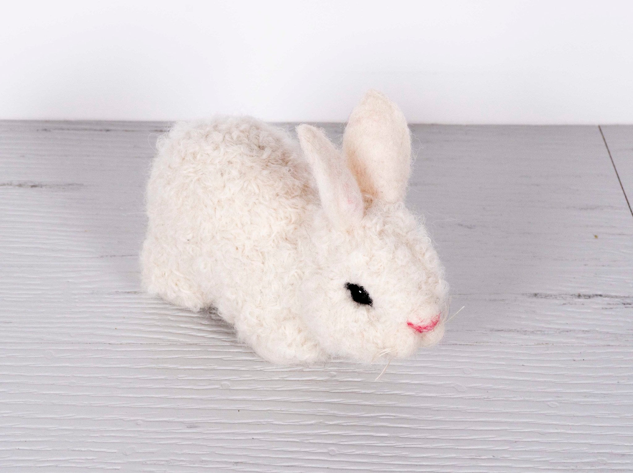 Needle Felted Bunny Rabbit Figurine- Alpaca Wool