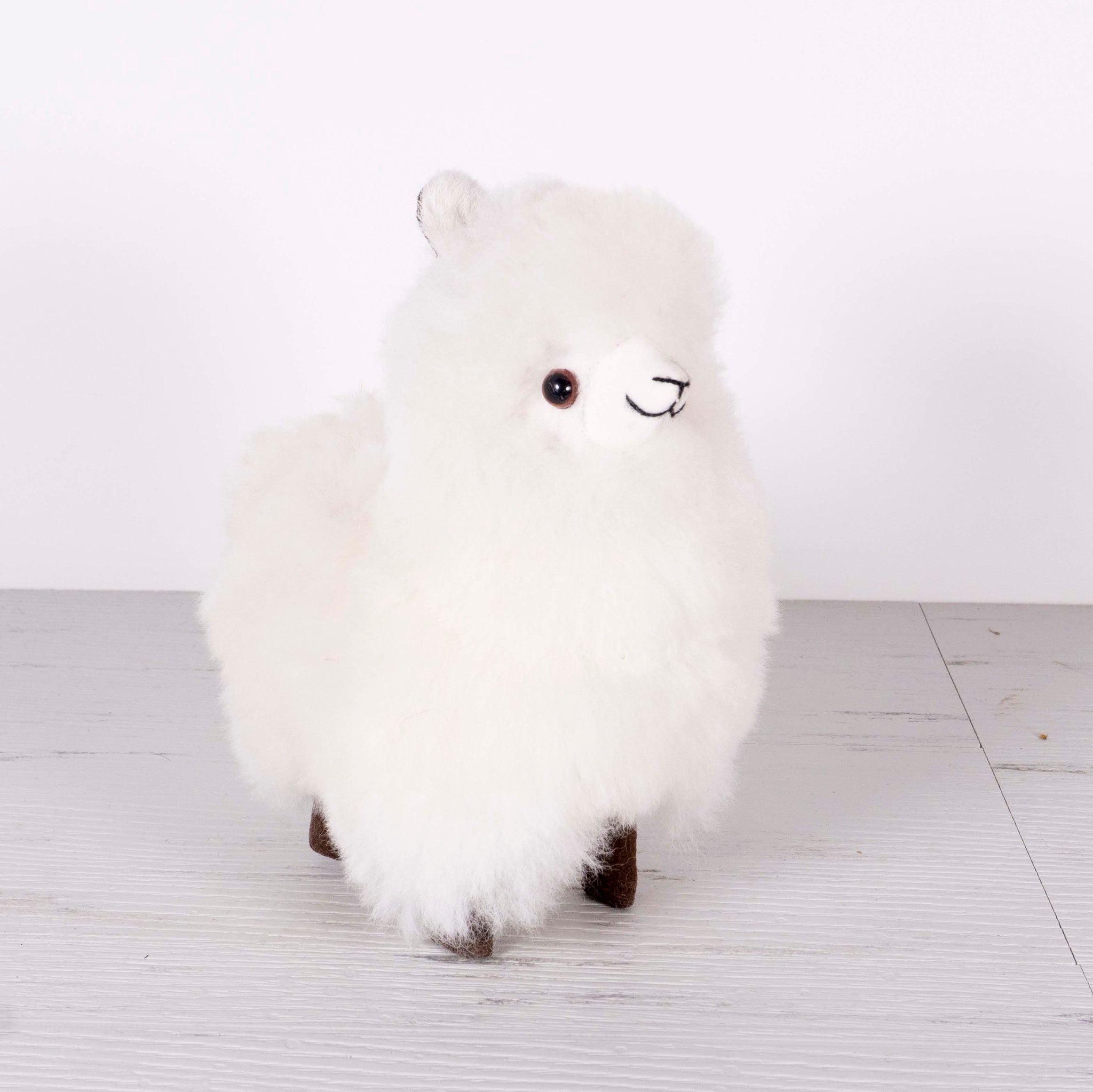 Super Fluffy Llama Teddy - Alpaca Fur Plush